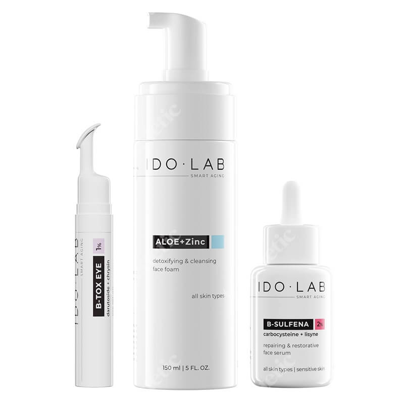 Ido Lab Perfect Start ZESTAW Pianka do mycia 150 ml + Serum regenerująco - naprawcze 30 ml + Serum pod oczy 15 ml