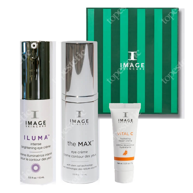 Image Skincare Bright and Lift Eye Duo ZESTAW Krem pod oczy wygładzająco - regenerujący 14 g + Intensywna redukcja cieni i obrzęków pod oczami 15 ml + Krem wygładzający 7 g
