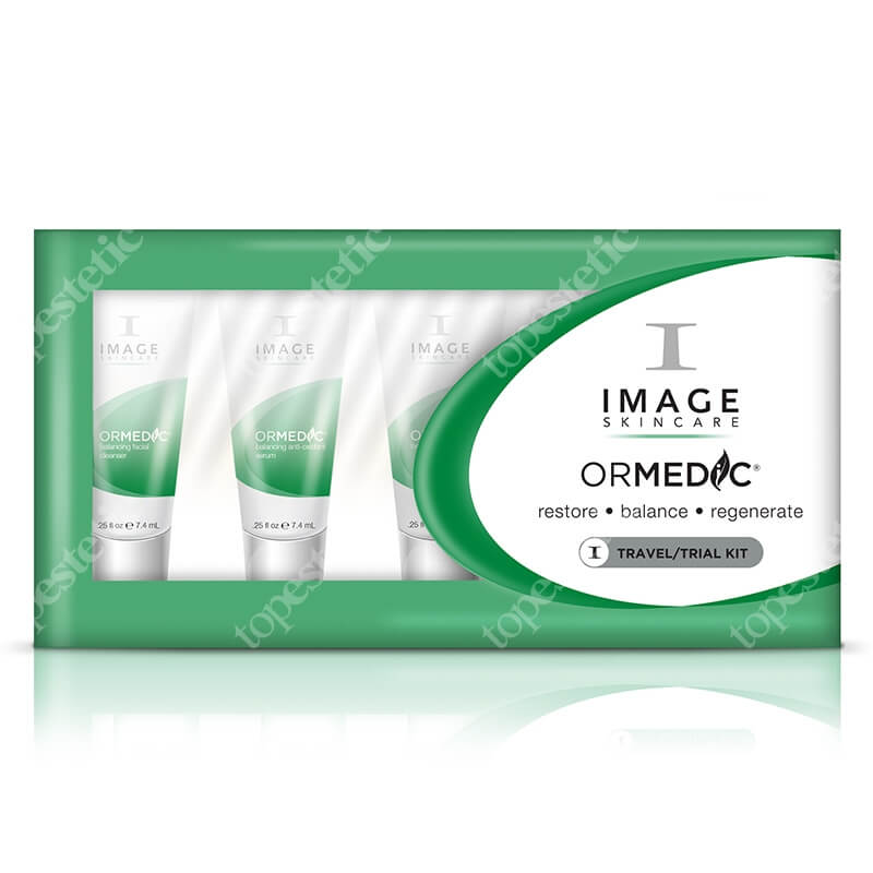 Image Skincare Ormedic Trial-Kit ZESTAW podróżny dla cer wrażliwych, podrażnionych, odwodnionych, po zabiegach dermatologicznych i kosmetycznych 5x7,4 ml