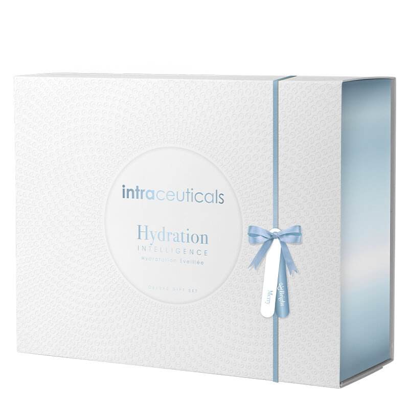 Intraceuticals Hydration Intelligence ZESTAW Żel 50 ml + Serum 30 ml + Żel 40 ml + Krem 40 ml + Booster 30 ml + Booster 5 ml + Maska oczy 1 szt + Maska usta 1 szt + Gua sha 1 szt