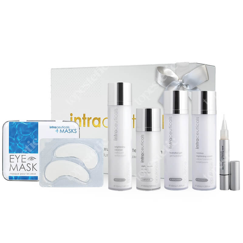 Intraceuticals Rozjaśnianie ZESTAW Zmywacz rozjaśniający 50 ml + Serum 30 ml + Żel nawadniający 40 ml + Nawilżający krem rozjaśniający 40 ml + Różdżka rozjaśniając