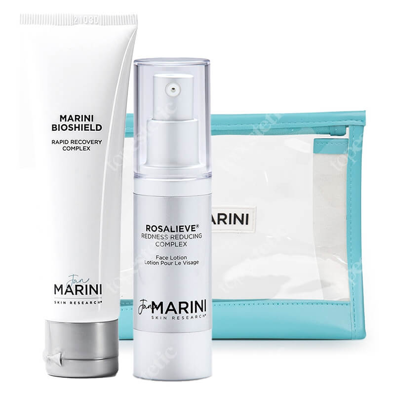 Jan Marini Codzienna Pielęgnacja Naprawcza ZESTAW Regenerujący krem ochronny 57 g + Lotion redukujący zaczerwienienia 30 ml + Przezroczysta 1 szt