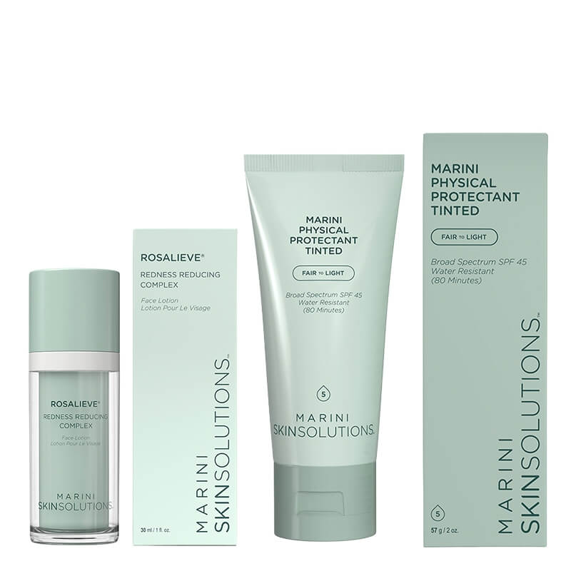 Jan Marini Codzienna Pielęgnacja Koloryzująca - Redukująca Przebarwienia ZESTAW Lotion redukujący zaczerwienienia 30 ml + Krem ochronny koloryzujący (kolor jasny) 57 g