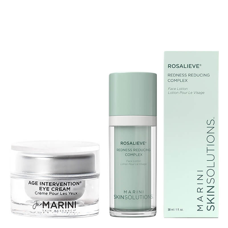 Jan Marini Codzienna Pielęgnacja Redukująca Zaczerwienienia ZESTAW Lotion redukujący zaczerwienienia 30 ml + Przeciwzmarszczkowy krem pod oczy 14 g