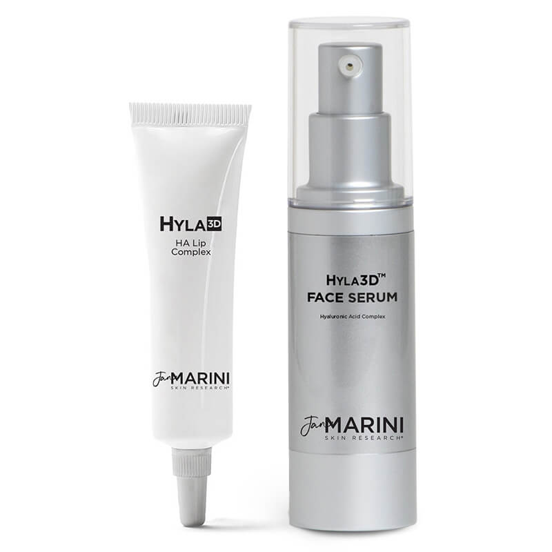 Jan Marini Hyla3D® HA Lip Complex + Hyla3D® Face Serum ZESTAW Preparat regenerujący do ust 14 g + Serum rewitalizujące 30 ml