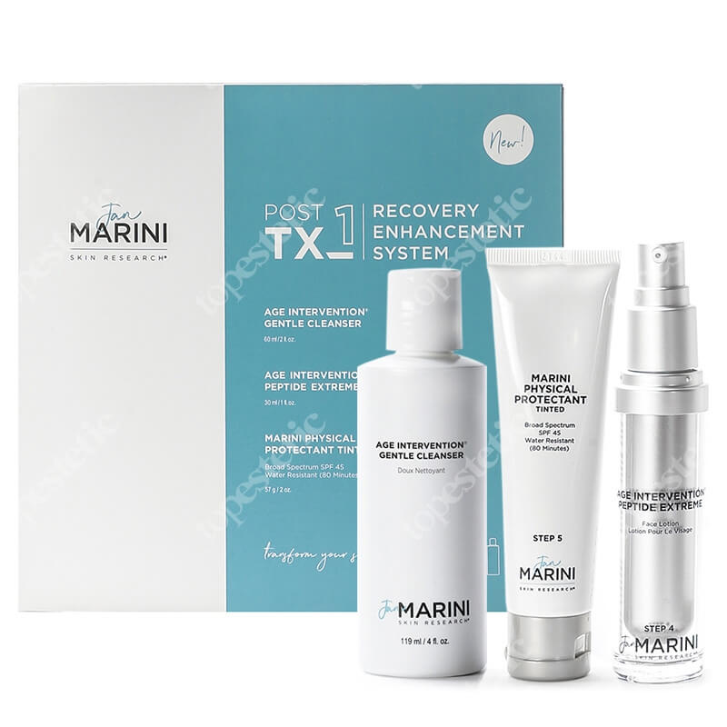 Jan Marini Regeneracja i Ochrona ZESTAW Delikatny preparat oczyszczający do twarzy i oczu 119 ml + Lotion regenerujący 30 ml + Krem ochronny koloryzujący 57 g