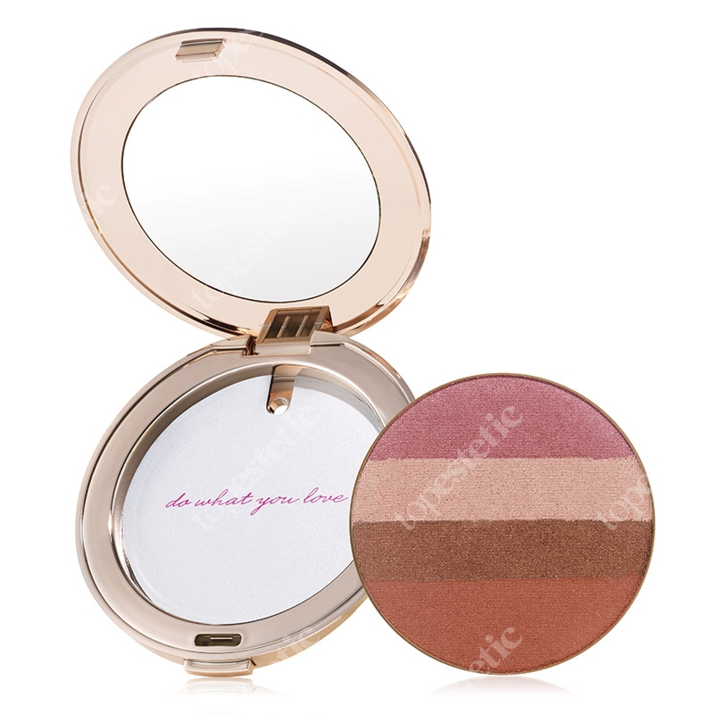 Jane Iredale Quad Bronzers Set ZESTAW Puder prasowany - Wkład 8,5 g (kolor Sunbeam) + Puderniczka
