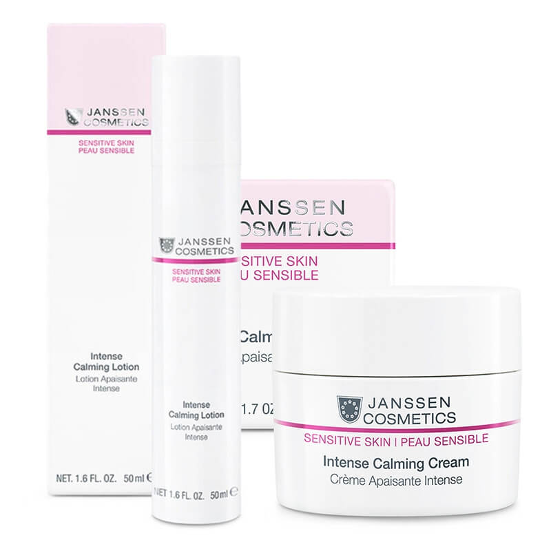 Janssen Cosmetics Calming Set ZESTAW Łagodząca emulsja 50 ml + Krem odżywczy 50 ml