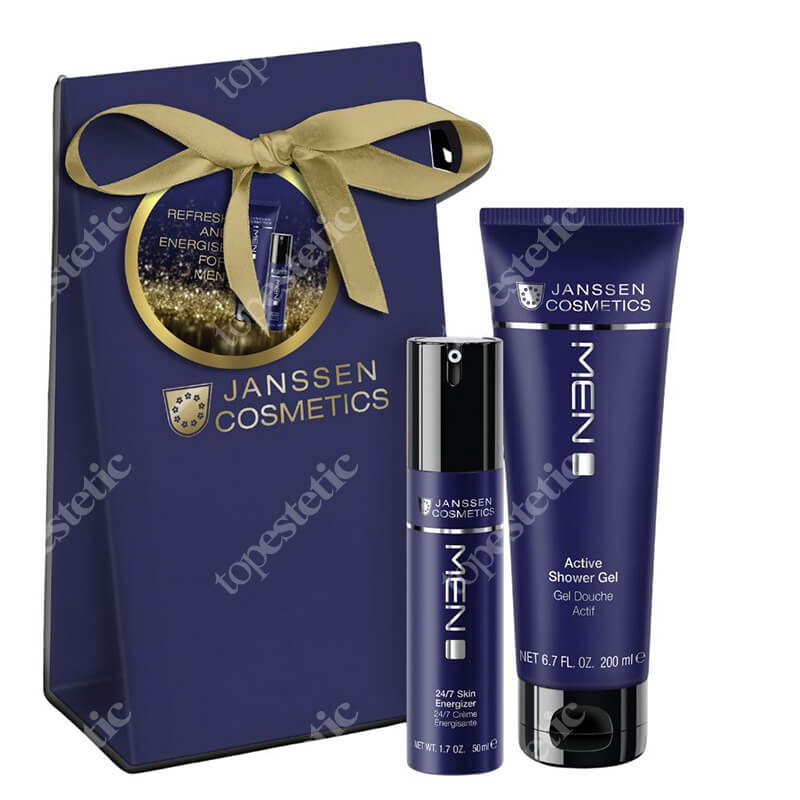Janssen Cosmetics Refresh and Energize for Men ZESTAW Krem energetyzujący 50 ml + Żel pod prysznic 200 ml