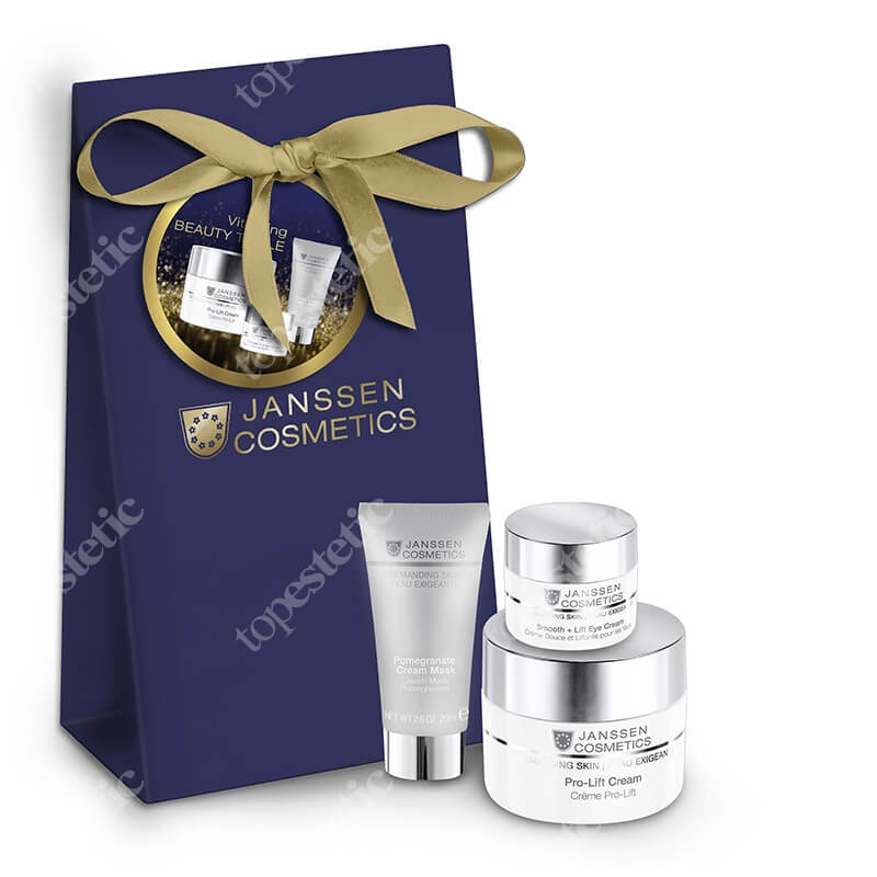 Janssen Cosmetics Vitalizing Beauty Triple ZESTAW Krem liftingujący 50 ml + Krem na okolicę oczu 15 ml + Kremowa maska z granatem 20 ml