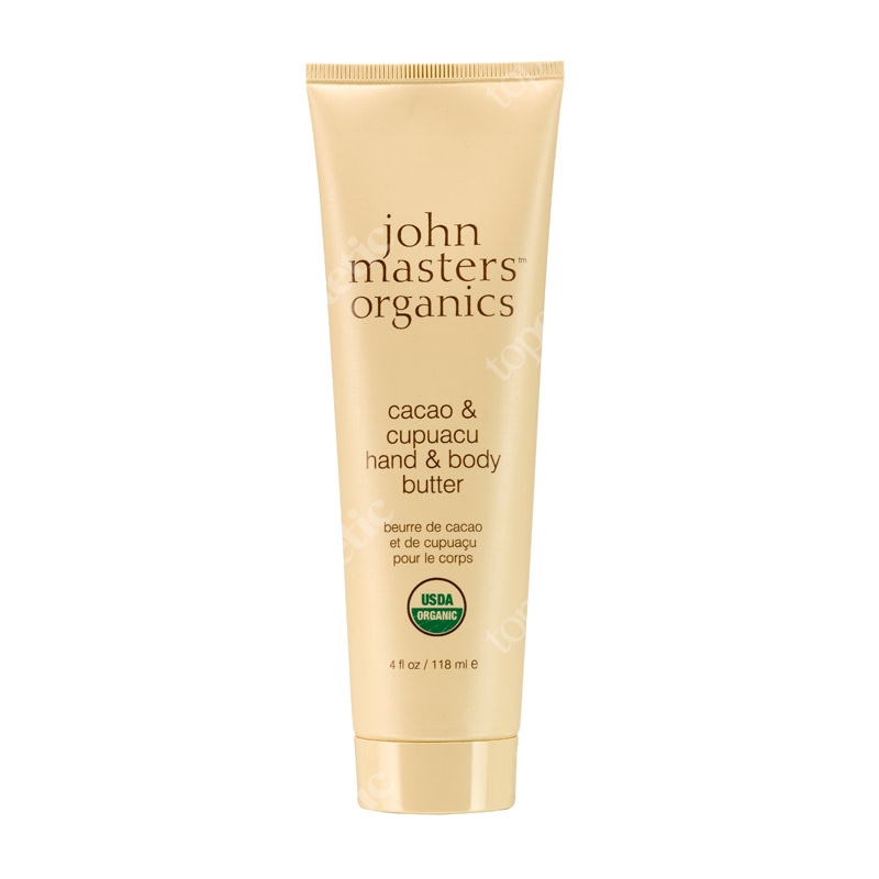 John Masters Organics Cacao & Cupucacu Hand & Body Butter Mus do rąk i ciała z ekstraktem z kakao i masłem cupuacu 118 ml