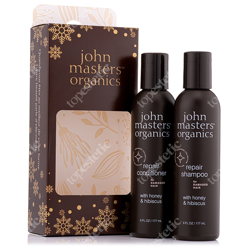 John Masters Organics Repair Set 2020 ZESTAW Szampon do włosów zniszczonych 177 ml + Odżywka do włosów zniszczonych 177 ml