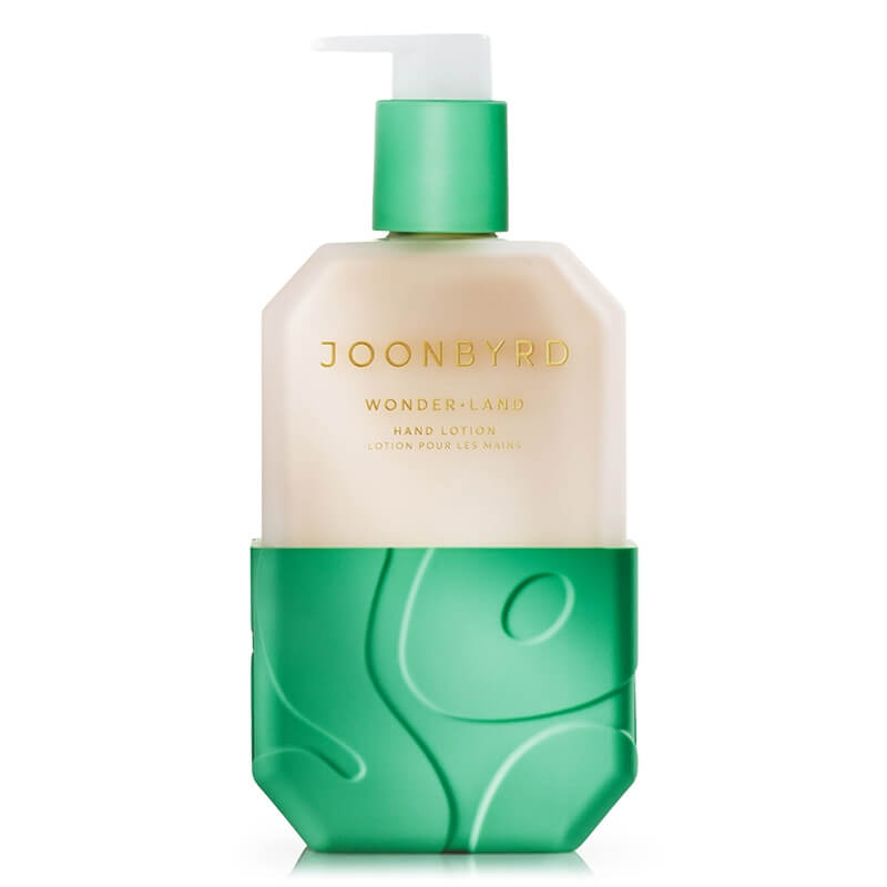 Joonbyrd Wonder Land Hand Lotion Balsam do rąk o nutach zapachowych bursztynu, jaśminu, brązowego cukru i pomarańczy 300 ml