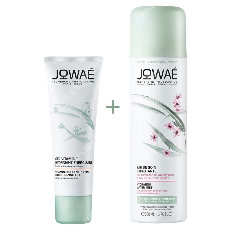 Jowae Vitamin-rich Energizing Moisturizing Gel + Hydrating Water Mist ZESTAW Witaminowy żel 40 ml + Pielęgnująca mgiełka 200 ml