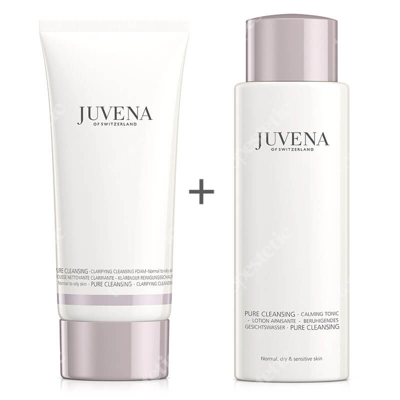 Juvena Clarifying Cleansing Foam + Calming Tonic ZESTAW Pianka oczyszczająca 200 ml + Tonik łagodzący 200 ml