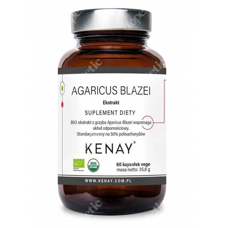 Kenay Agaricus Blazei Pieczarka brazylijska suplement diety 60 kapsułek