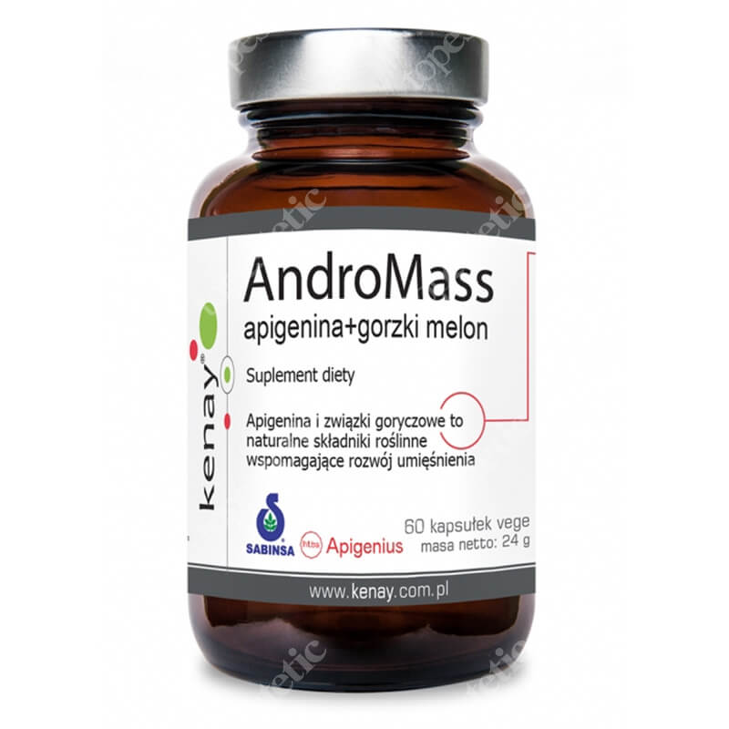 Kenay AndroMass Apigenina Gorzki melon suplement diety 60 kapsułek