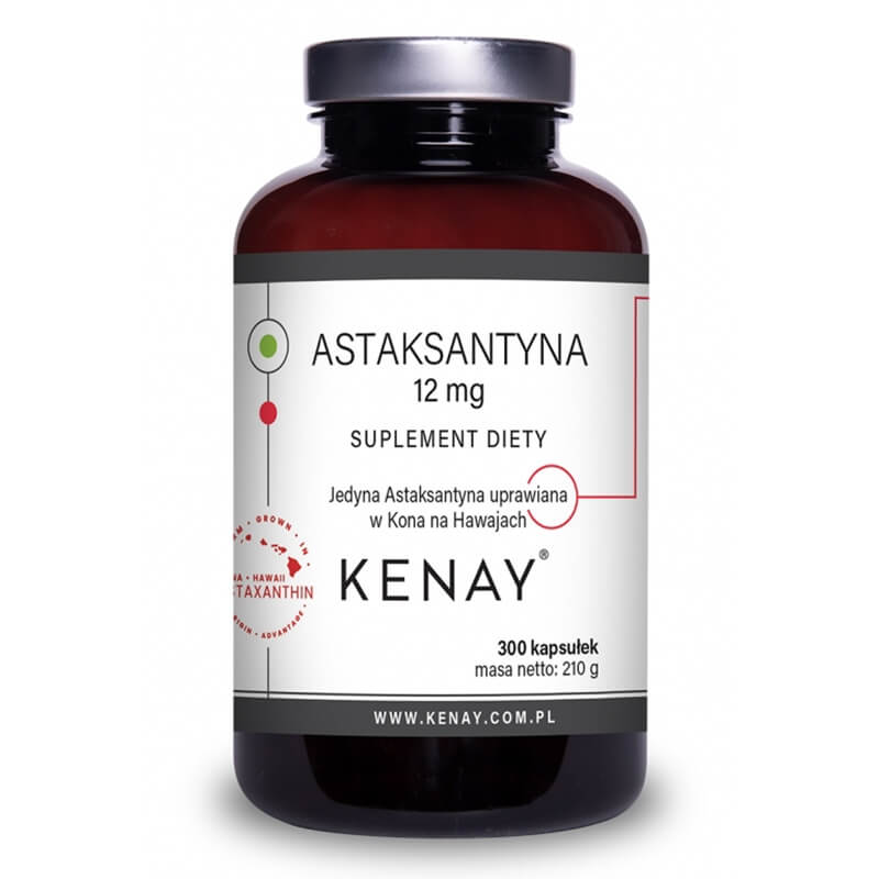 Kenay Astaksantyna 12 mg Suplement diety 300 kapsułek