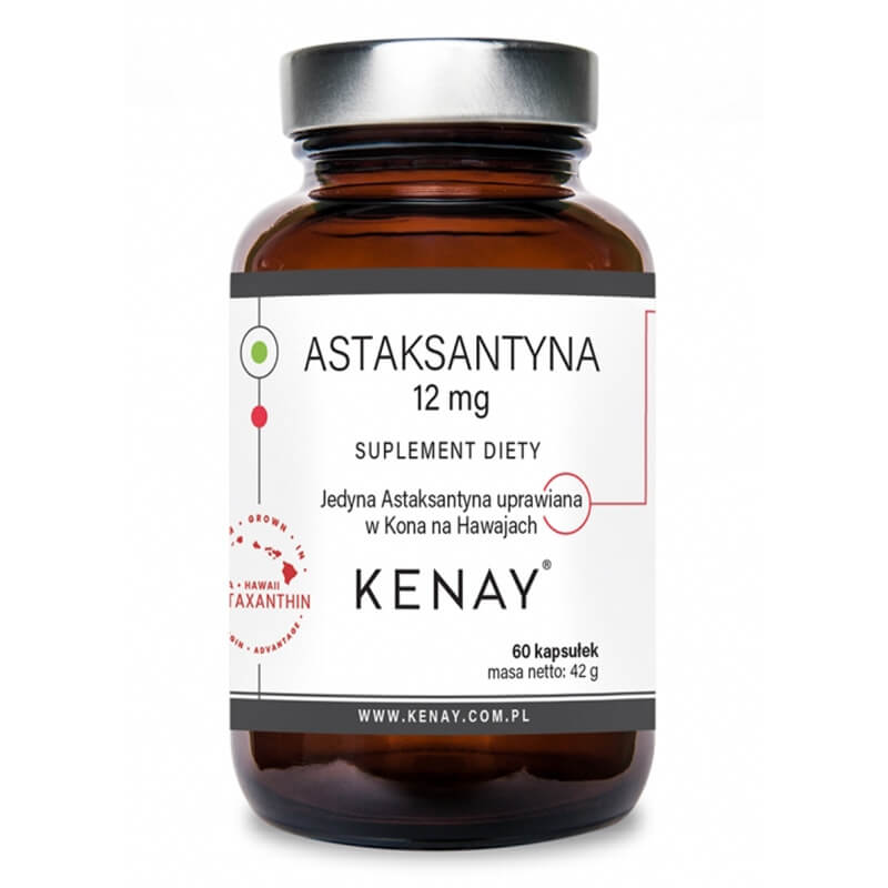 Kenay Astaksantyna 12 mg Suplement diety 60 kapsułek