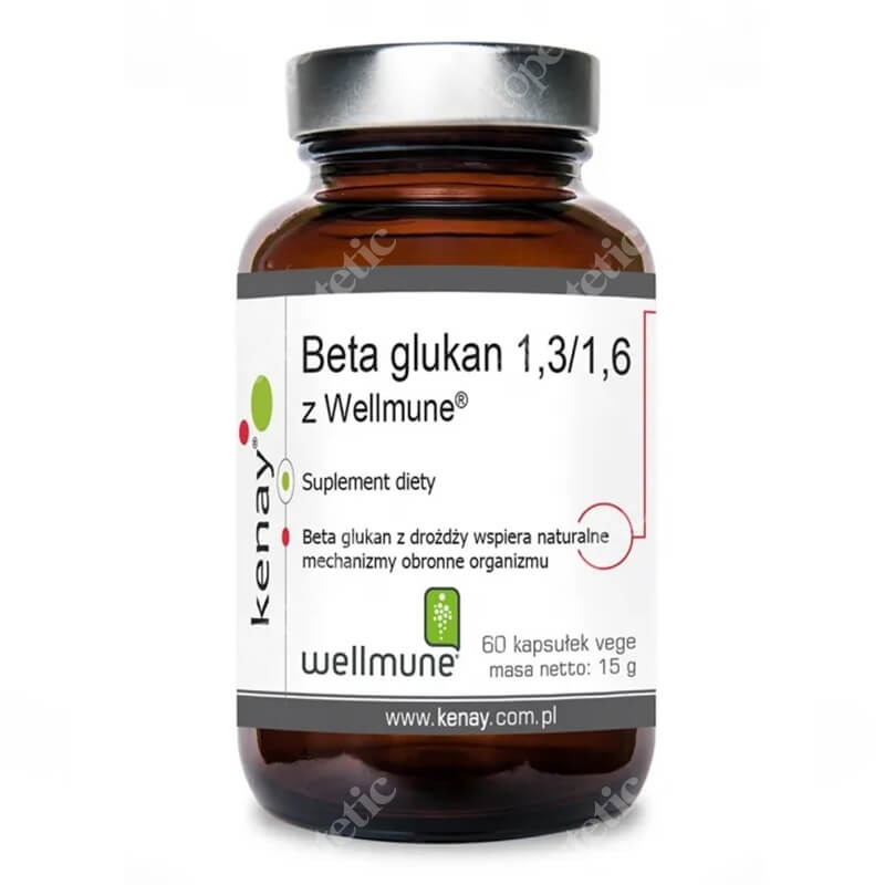 Kenay Beta Glukan 1,3 / 1,6 z Wellmune Suplement diety 60 kapsułek