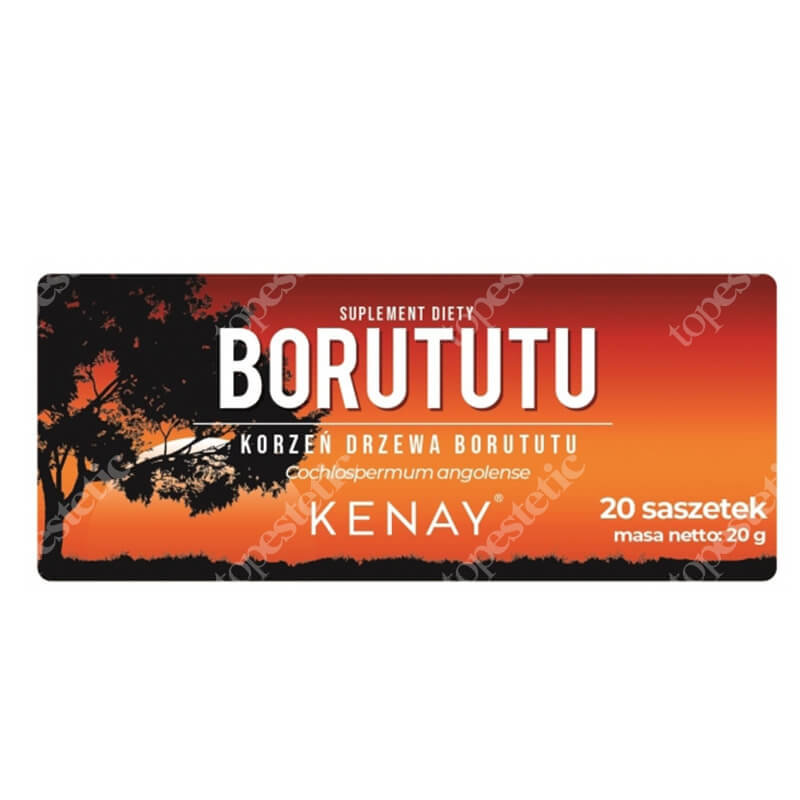 Kenay Borututu Korzeń drzewa borututu suplement diety 20 szt