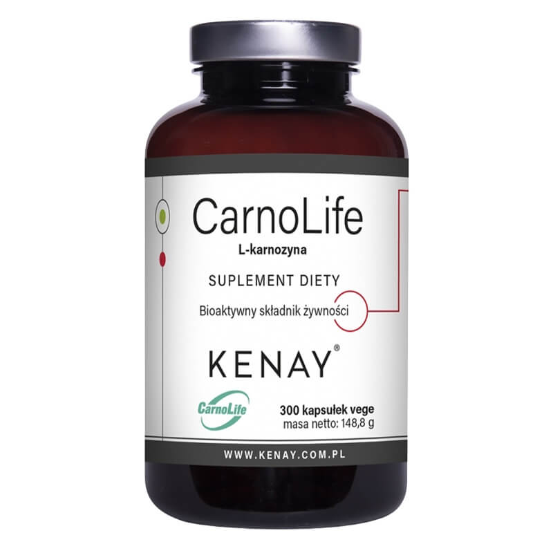 Kenay CarnoLife L-karnozyna Suplement diety 300 kapsułek
