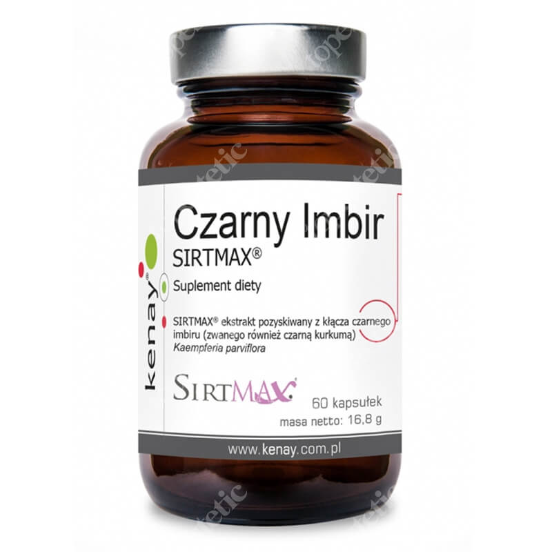 Kenay Czarny Imbir SirtMAX Suplement diety 60 kapsułek
