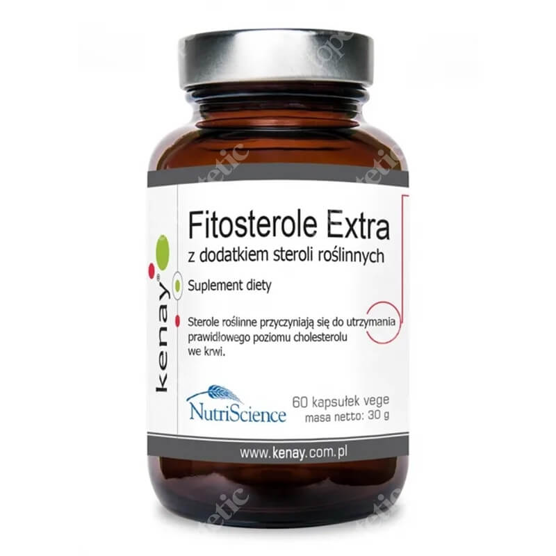 Kenay Fitosterole Extra z Dodatkiem Steroli Roślinnych Suplement diety 60 kapsułek