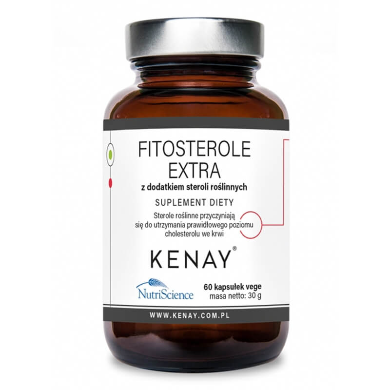 Kenay Fitosterole Extra z Dodatkiem Steroli Roślinnych Suplement diety 60 kapsułek