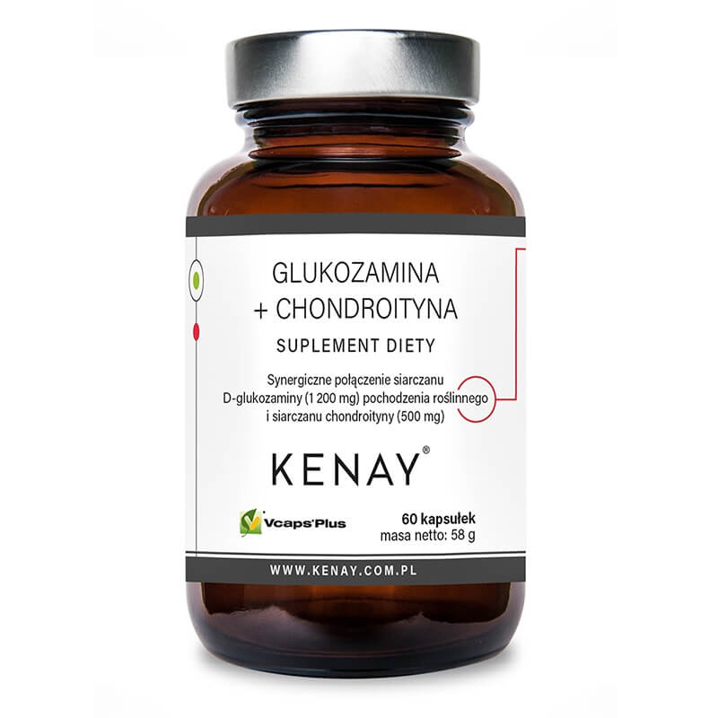 Kenay Glukozamina + Chondroityna Suplement diety 60 kapsułek