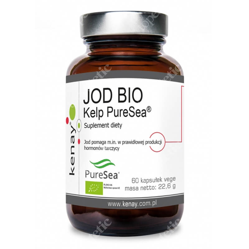 Kenay Jod Bio Kelp PureSea Suplement diety 60 kapsułek
