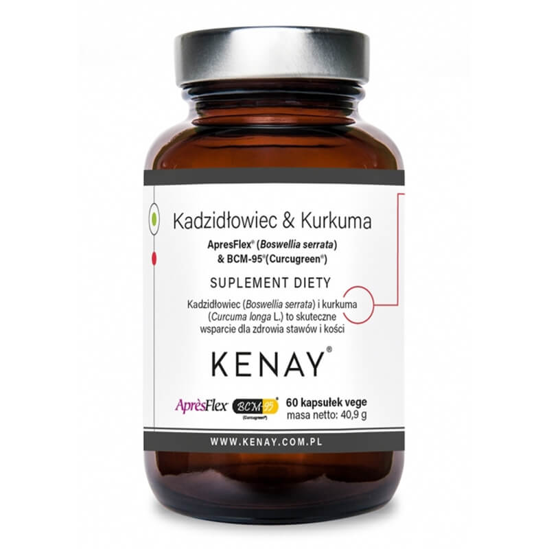 Kenay Kadzidłowiec and Kurkuma ApresFlex And BCM-95 Boswellia Serrata i Curcugreen 60 kapsułek