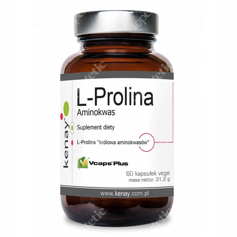 Kenay L-Prolina Aminokwas Suplement diety 60 kapsułek