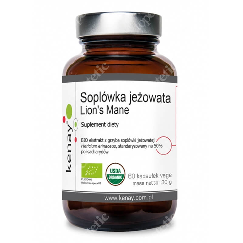 Kenay Lion's Mane Soplówka jeżowata 60 kapsułek