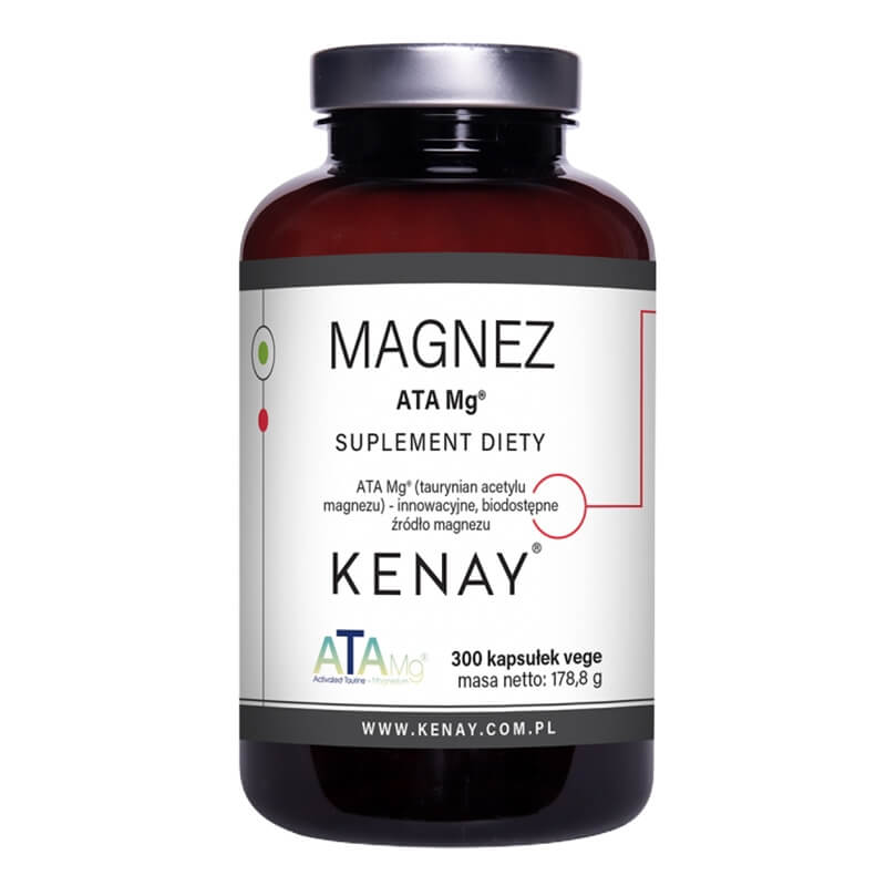 Kenay Magnez ATA Mg Suplement diety 300 kapsułek
