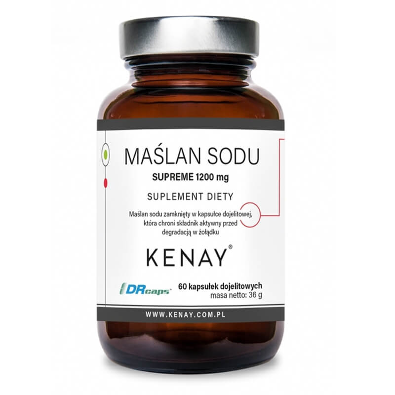 Kenay Maślan Sodu Supreme 1200 mg Suplement diety 60 kapsułek