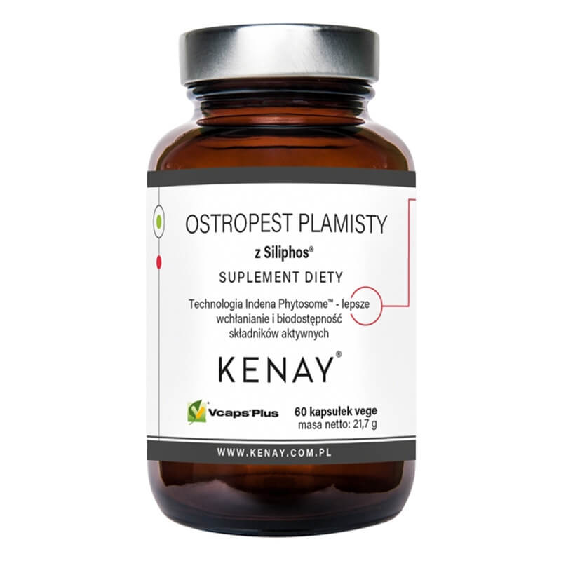 Kenay Ostropest Plamisty z Siliphos Suplement diety 60 kapsułek