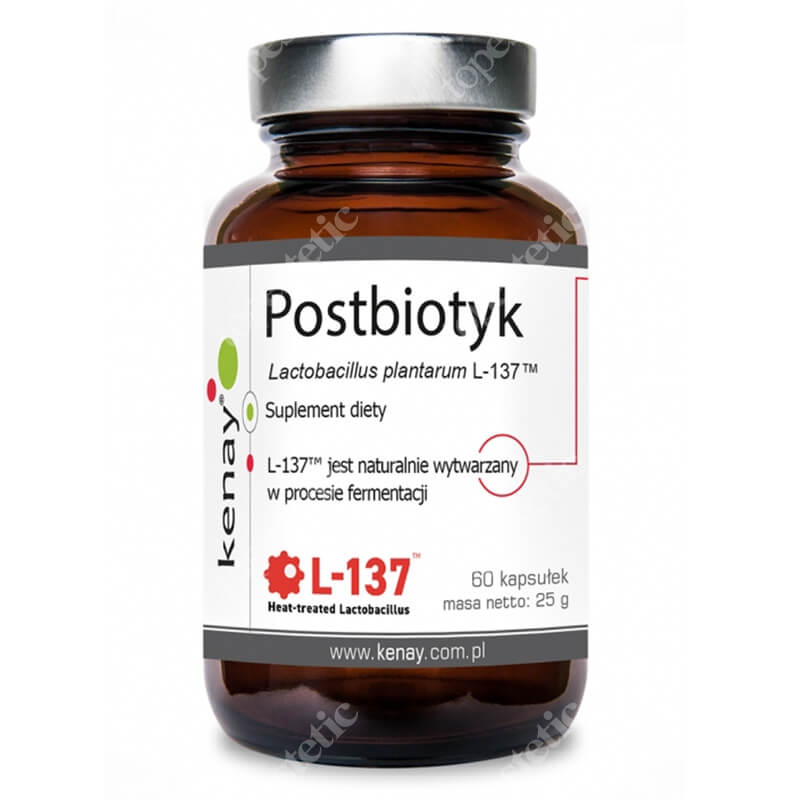 Kenay Postbiotyk Lactobacillus Plantarum L-137 Suplement diety 60 kapsułek