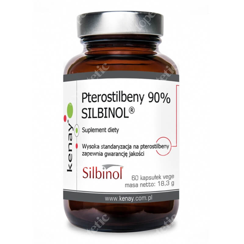 Kenay Pterostilbeny 90% SILBINOL Suplement diety 60 kapsułek