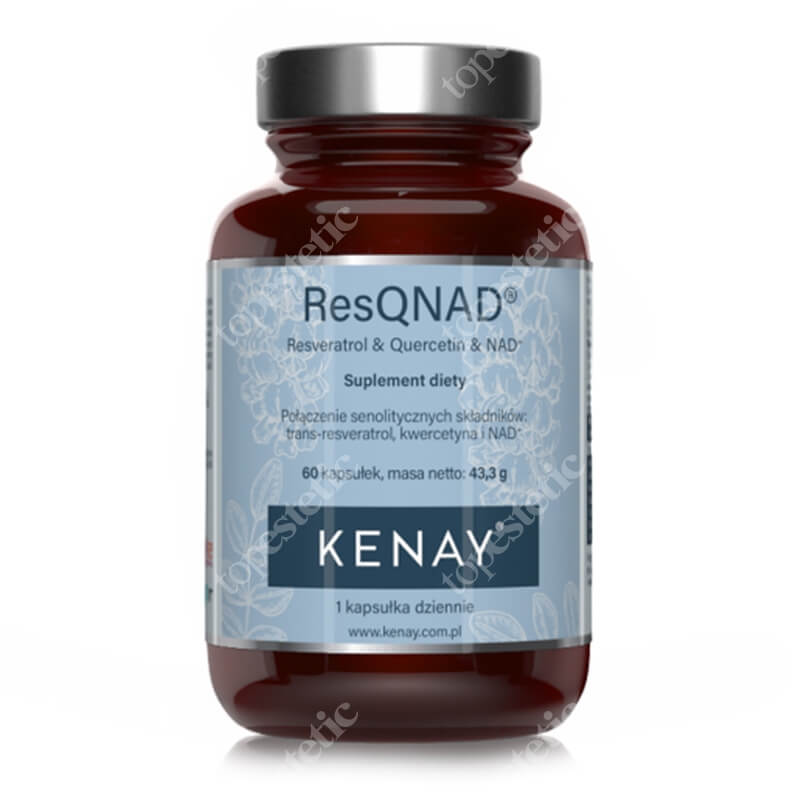 Kenay ResQNAD Resveratrol And Quercetin And NAD+ Resweratrol, kwercetyna i NAD+ 60 kapsułek