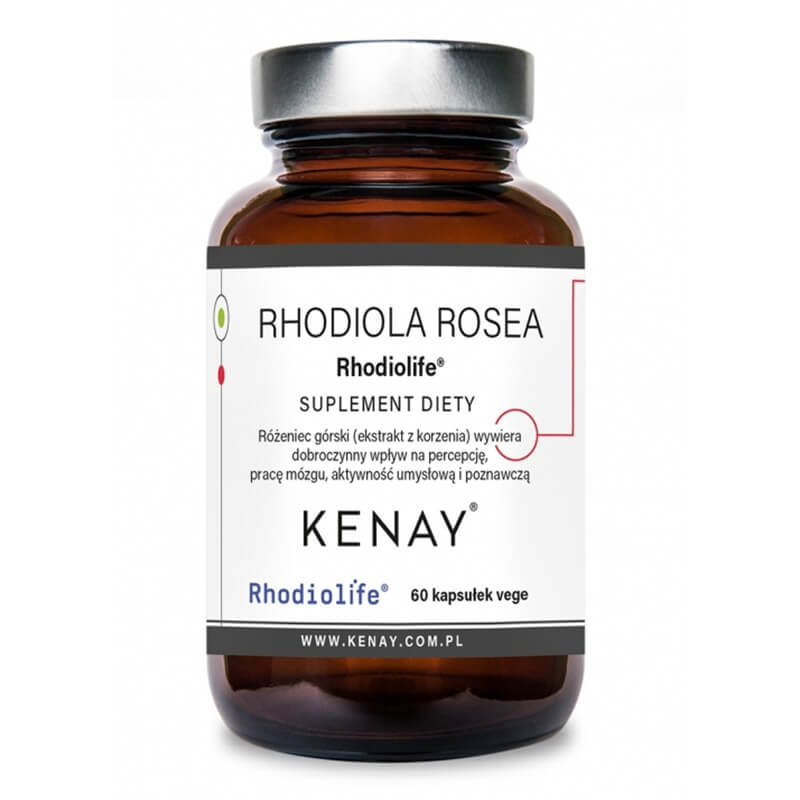 Kenay Rhodiola Rosea Rhodiolife® Różeniec górski 60 kapsułek