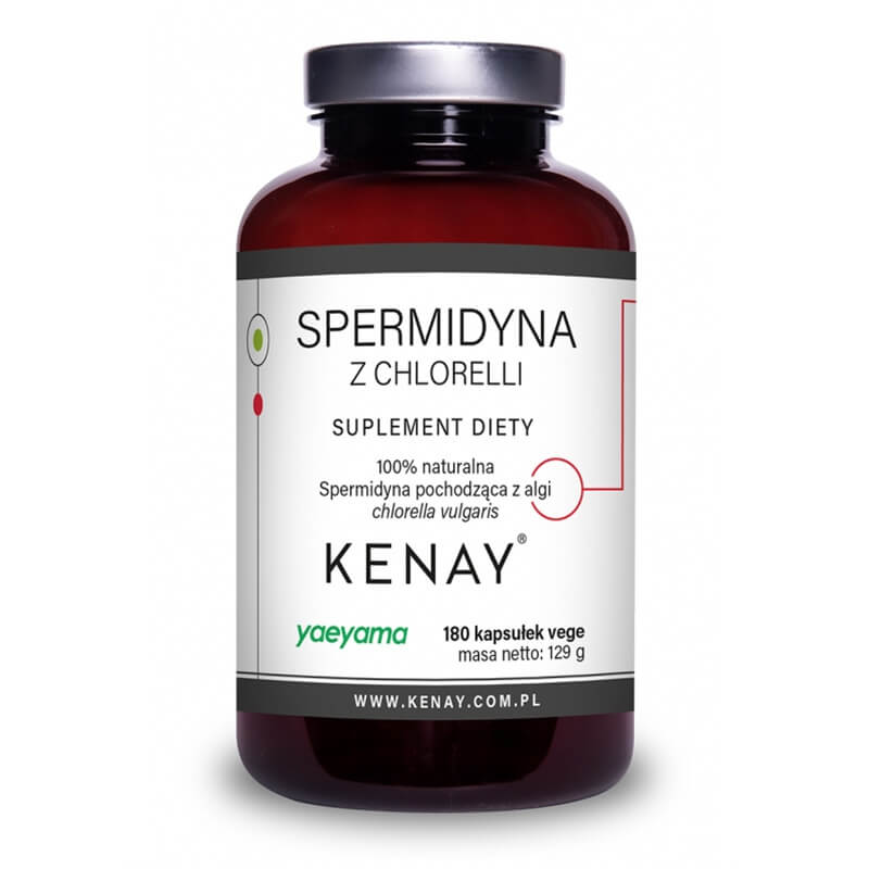 Kenay Spermidyna z Chlorelli Naturalna spermidyna pochodząca z algi chlorella vulgaris 180 kapsułek