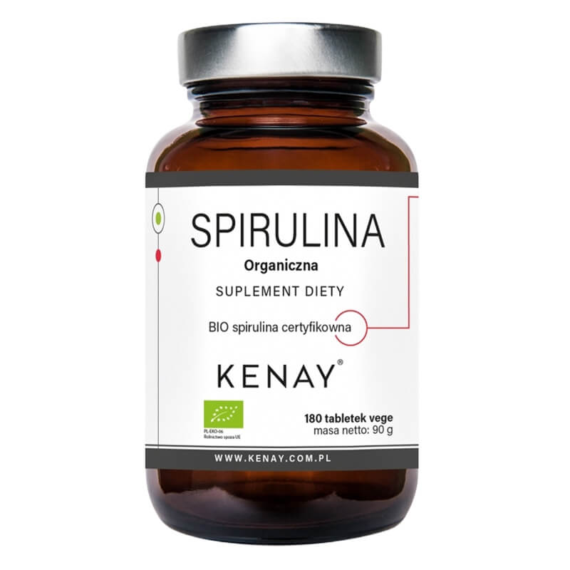Kenay Spirulina Organiczna Suplement diety 180 tabletek