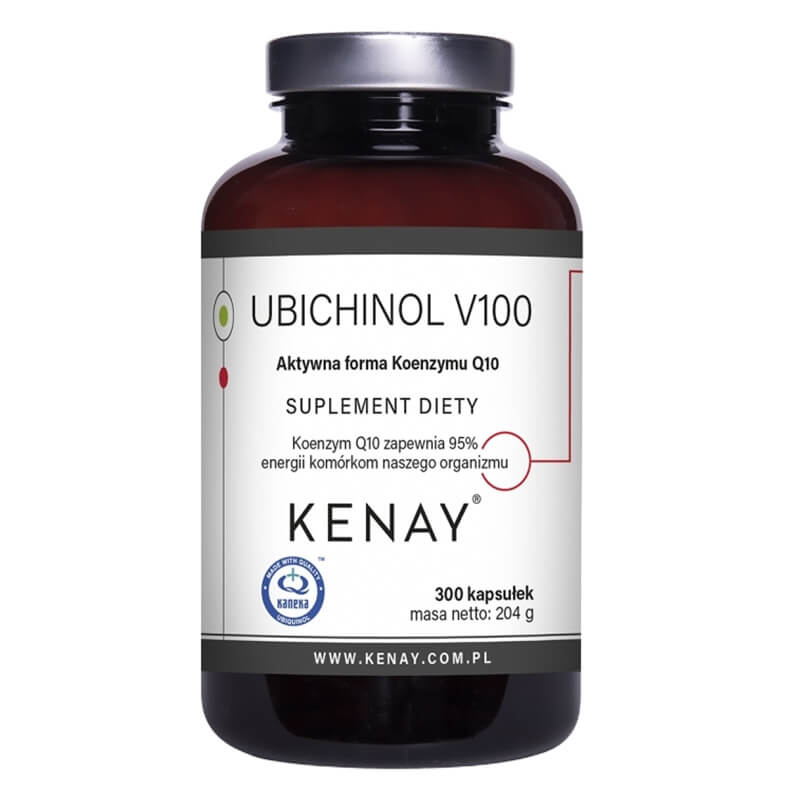 Kenay Ubichinol V100 Aktywna forma Koenzymu Q10 300 kapsułek