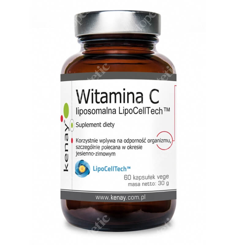 Kenay Witamina C Liposomalna LipoCellTech Suplement diety 60 kapsułek