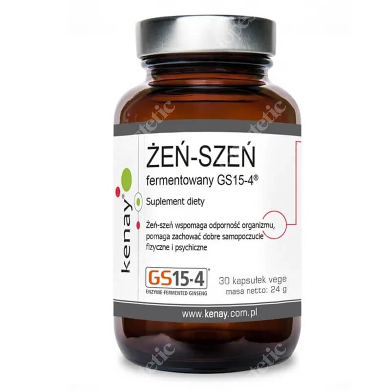 Kenay Żeń-szeń Fermentowany GS15-4 Suplement diety 30 kapsułek