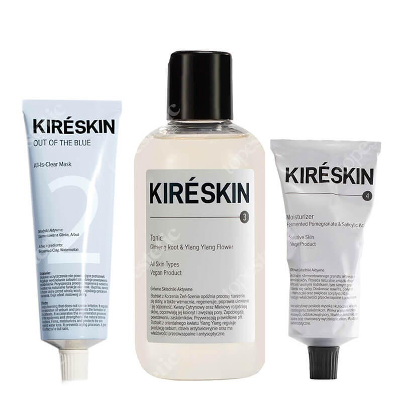 Kire Skin Perfect Start ZESTAW Maska oczyszczająca 75 ml + Tonik 200 ml + Krem 50 ml