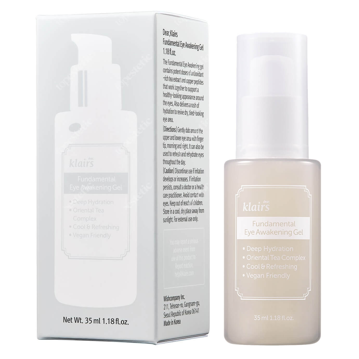 Klairs Fundamental Eye Awakening Gel Żelowy nawilżacz pod oczy 35 ml