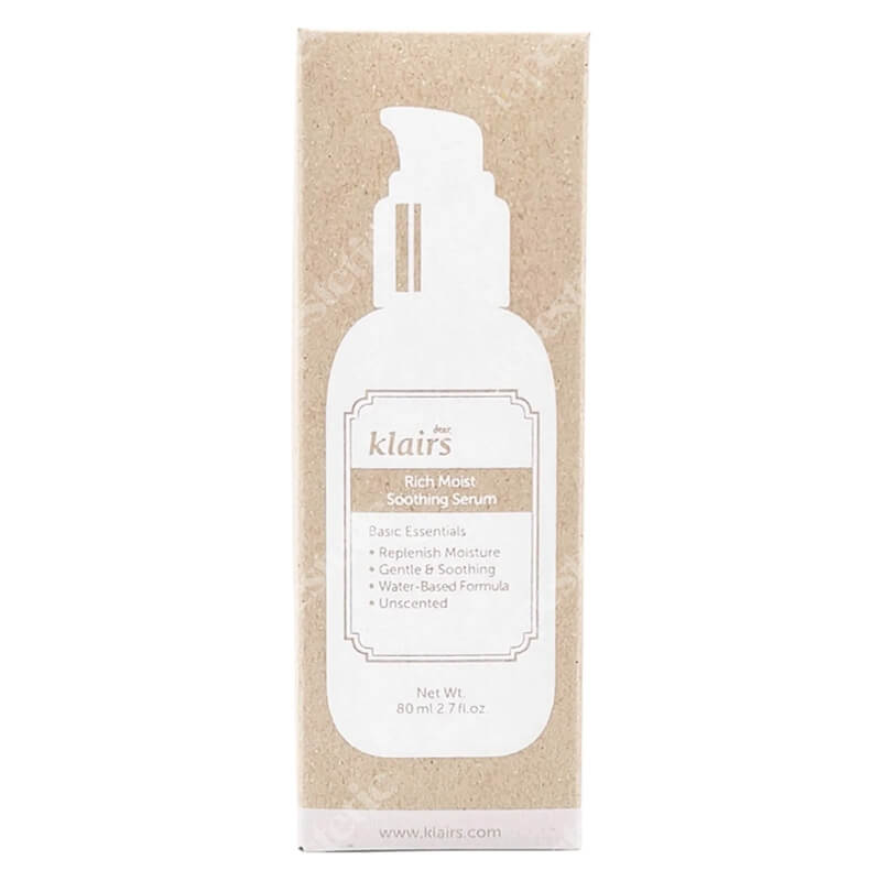 Klairs Rich Moist Soothing Serum Serum nawilżające, redukujące zmarszczki 80 ml
