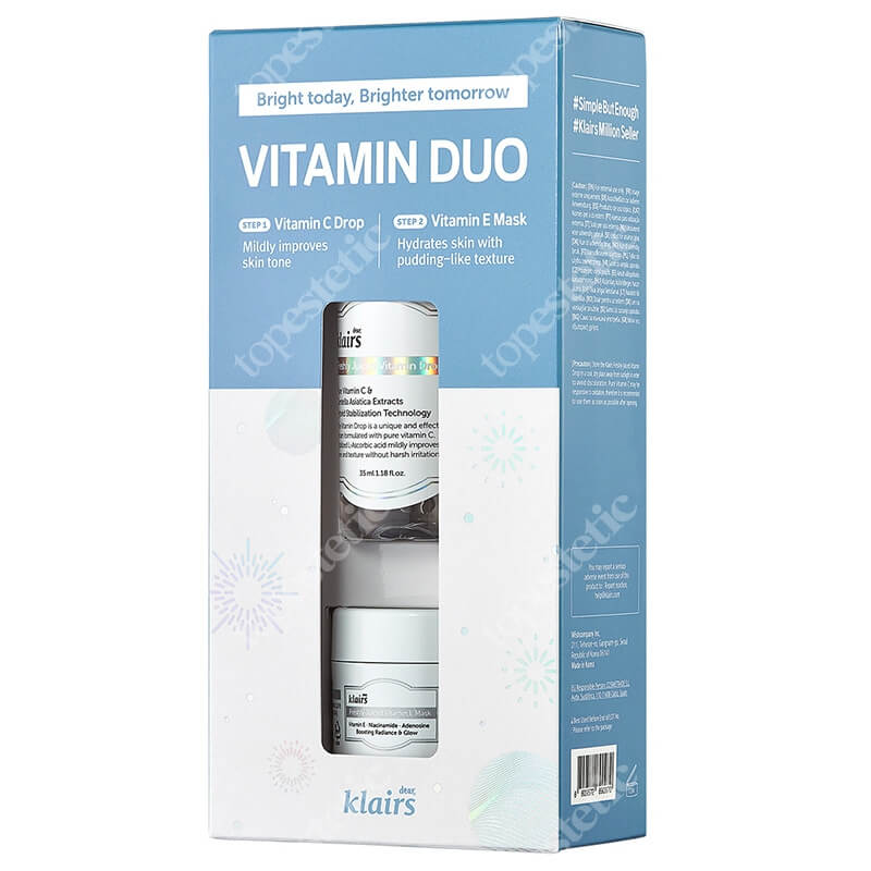 Klairs Vitamin Duo Trial Kit ZESTAW Serum 35 ml + Maska na bazie witaminy E 15 ml